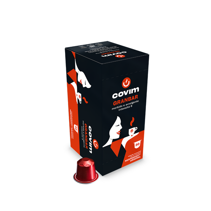 GRANBAR Covim Aluminium Compatible Nespresso 30cps