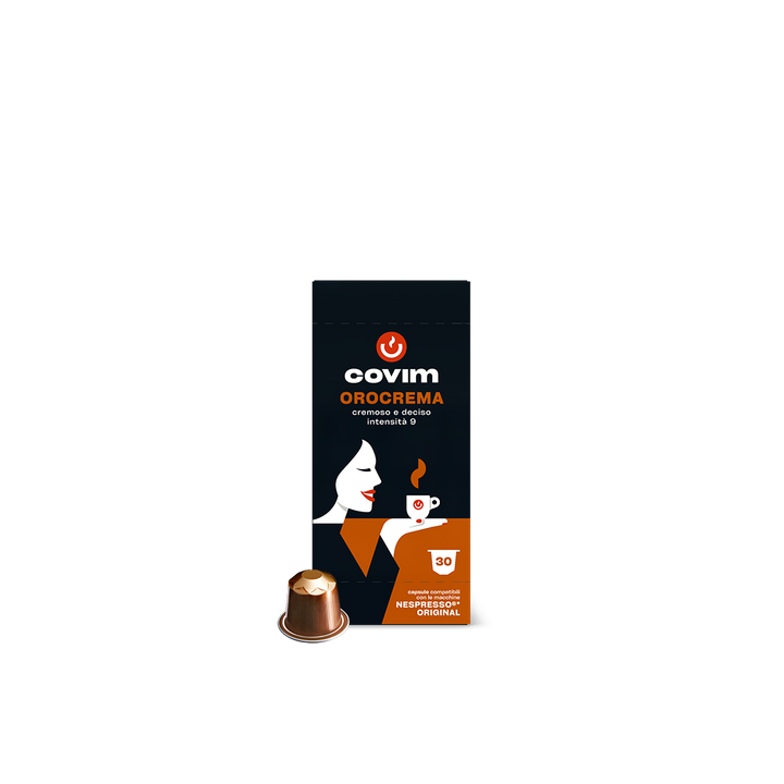 Aluminium OROCREMA Covim Compatible Nespresso 30cps