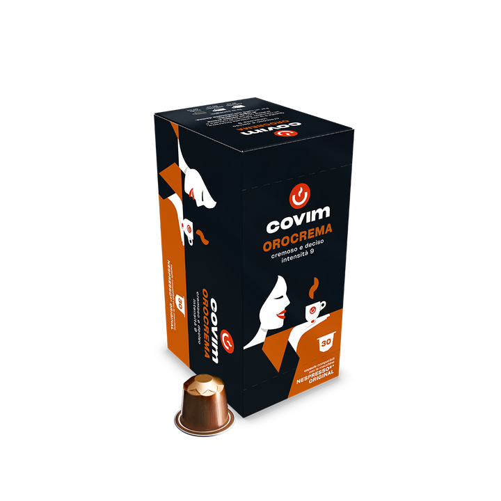 Aluminium OROCREMA Covim Compatible Nespresso 30cps