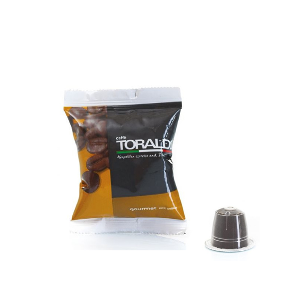 Caffè Toraldo Nespresso*-kompatible Kapseln – Gourmet-Mischung 100 % Arabica 100 Stück