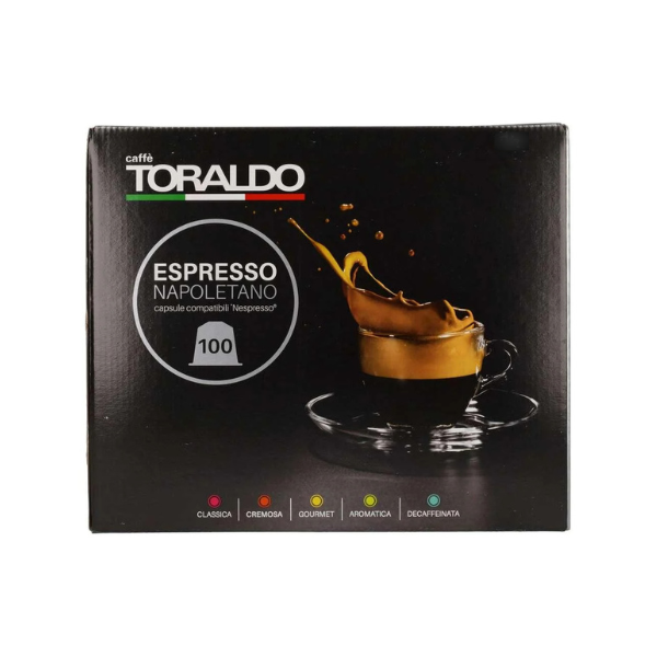 Caffè Toraldo Capsules compatibles Nespresso* - Mélange aromatique 100pcs