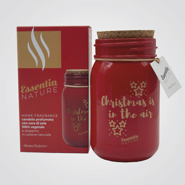 Scented CHRISTMAS Candle in Jar - Ruby Red 300g