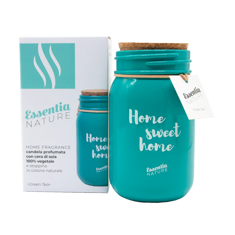 GREEN Scented Candle in Jar - Green Tea