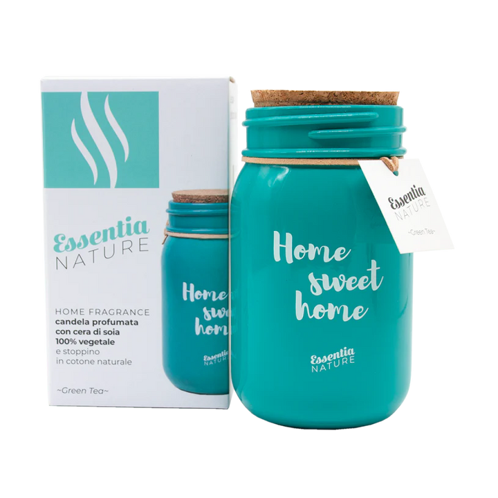 GREEN Scented Candle in Jar - Green Tea