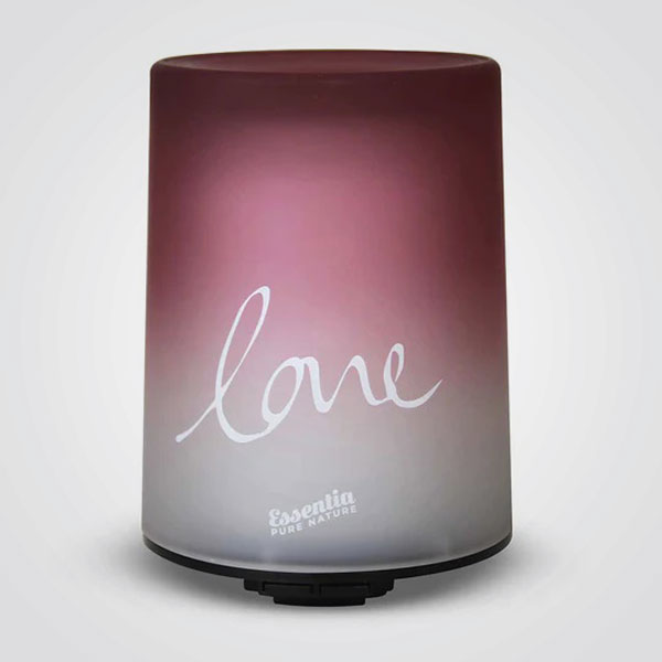 Ultraschalldiffusor aus Perlglas – „Love“ Rot