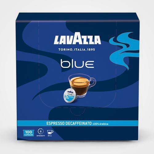 Capsules de café décaféiné bleu 100 cps