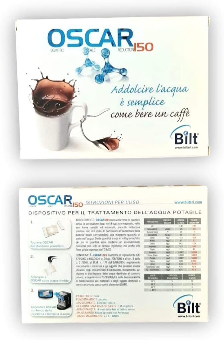BILT OSCAR 150 UNIVERSAL ANTI-SCALE FILTER FOR COFFEE MACHINES