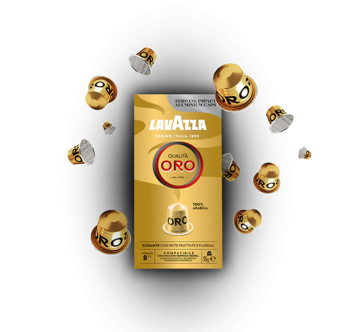 Capsules café Nespresso* compatible qualité Gold 10 cps