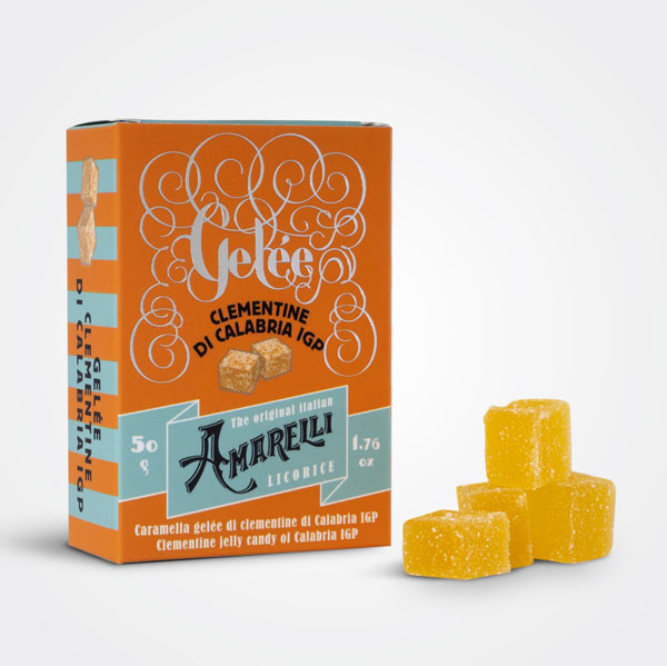 Licorice with Clementines of Calabria PGI Gelèe Amarelli 50 gr