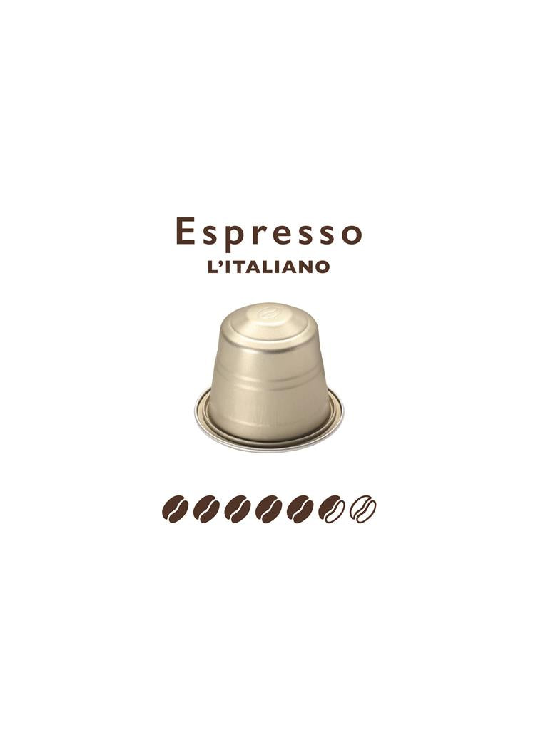 Nespresso -Kapselkaffee * kompatibler italienischer Espresso Alu 10 cps