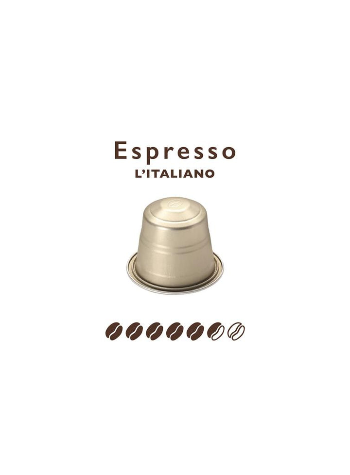 Nespresso -Kapselkaffee * kompatibler italienischer Espresso Alu 10 cps
