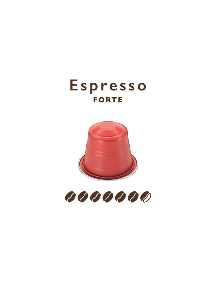 Nespresso -Kapselkaffee * kompatibler Forte Espresso Alu 10 cps