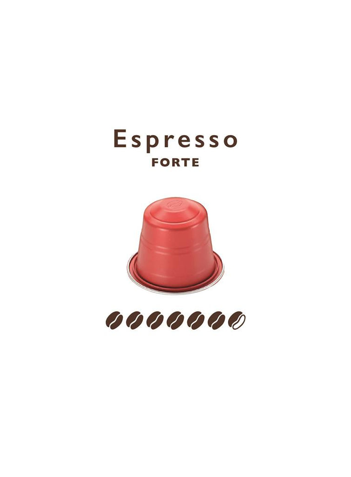 Nespresso -Kapselkaffee * kompatibler Forte Espresso Alu 10 cps