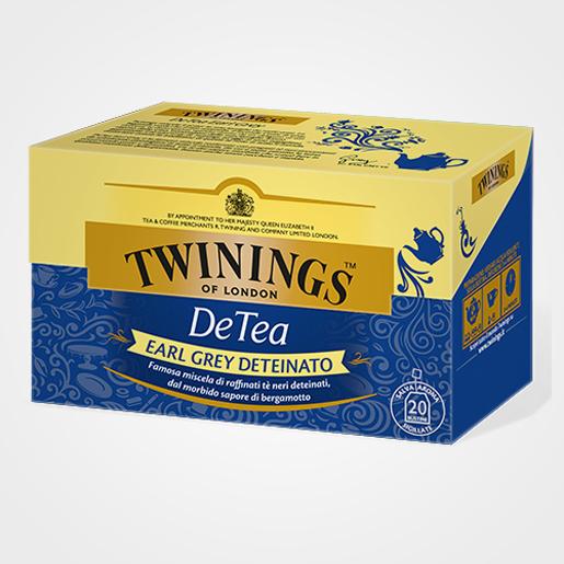 Tè nero Deteinato DeTea Earl Grey Classic 20 filtri