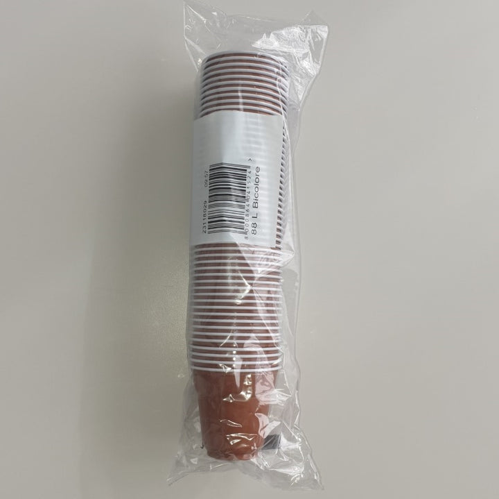 Plastikkaffeetassen 80 ml Bicolor 50 Stk