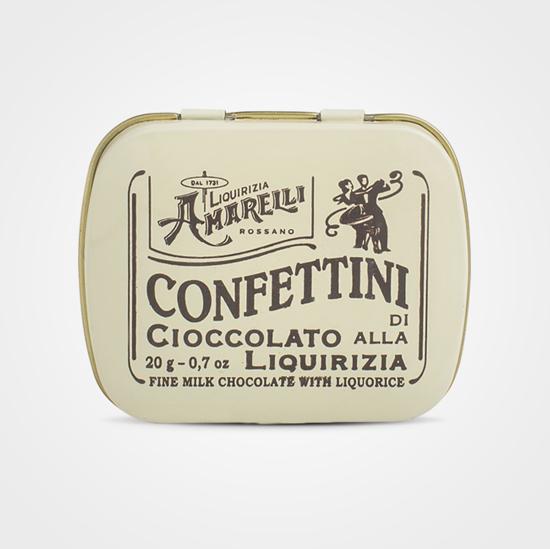 Lakritzschokoladenstreusel Amarelli 20 gr