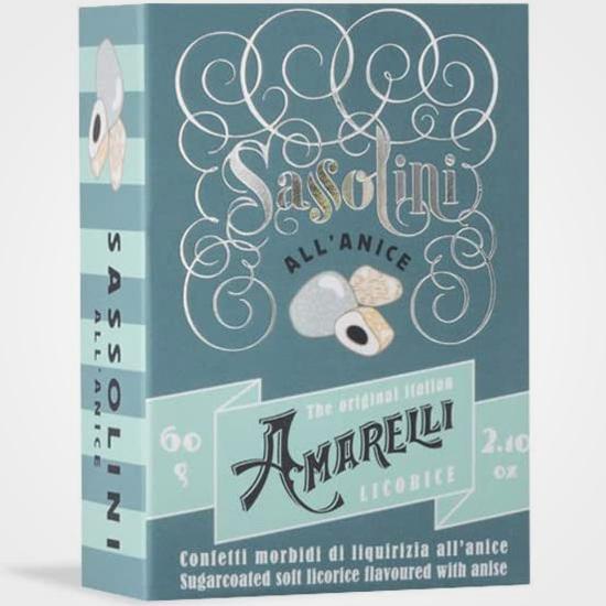 Liquirizia all'anice Sassolini Amarelli 60 gr