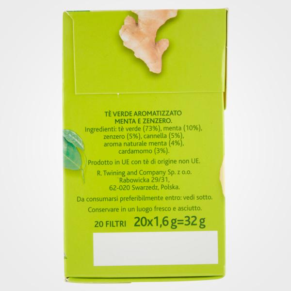 Grüner Tee mit Minz- und Ingwergeschmack