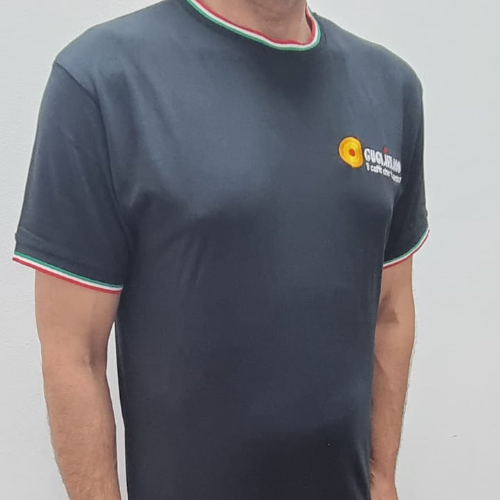 Guglielmo coffee brand black t-shirt
