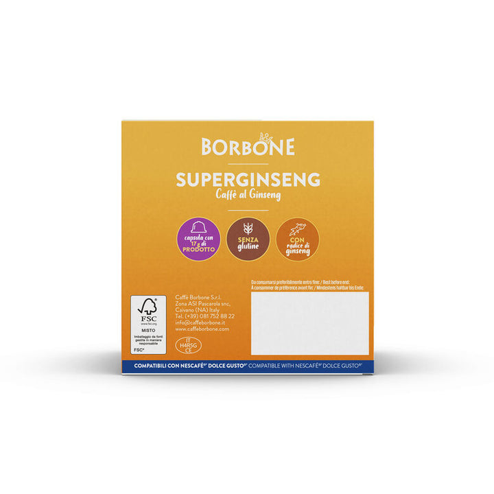 SuperGinseng Nescafè Dolce Gusto compatible capsules 16 capsules