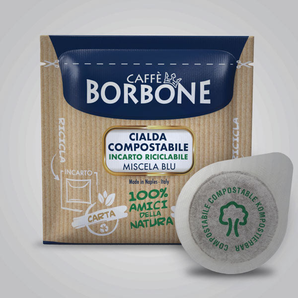 Caffè cialde compostabili ESE 44 qualità Miscela Blu