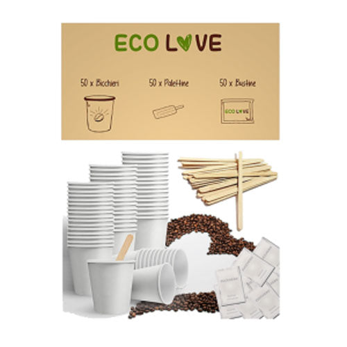 Kit accessori per caffè Eco Love 50 pz