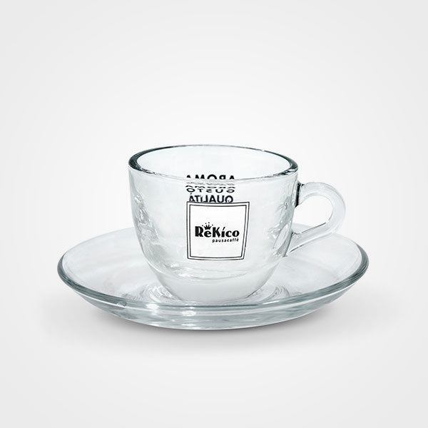 Rekico tasses à café en verre 6 pièces