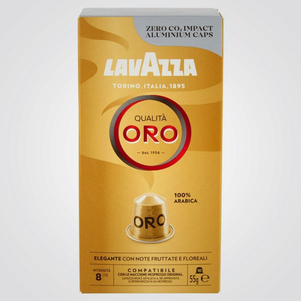 Capsules café Nespresso* compatible qualité Gold 10 cps