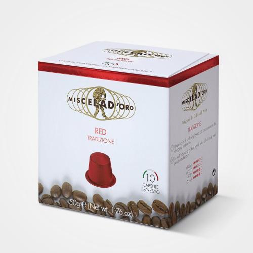 Nespresso * Red Tradizione compatible coffee capsules 10 cps – Mokashop  Switzerland