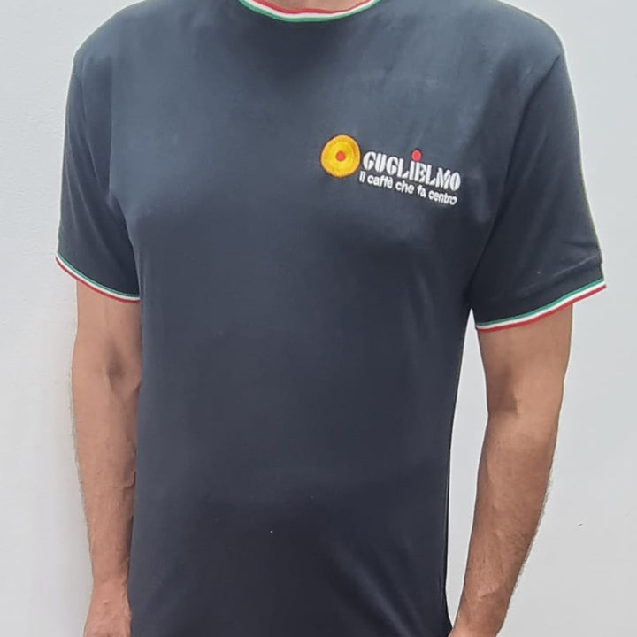 Guglielmo coffee brand black t-shirt