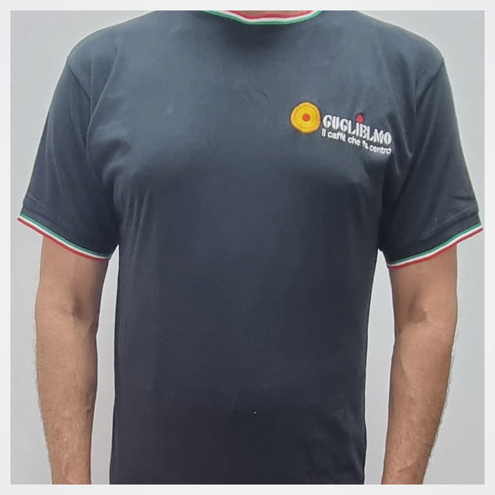 Guglielmo coffee brand black t-shirt