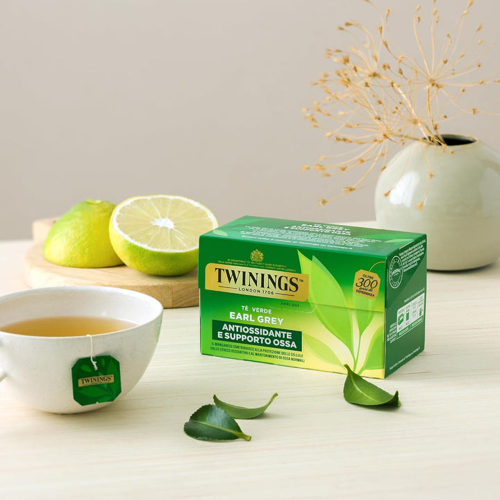 Thé vert Earl Grey vert 25 filtres