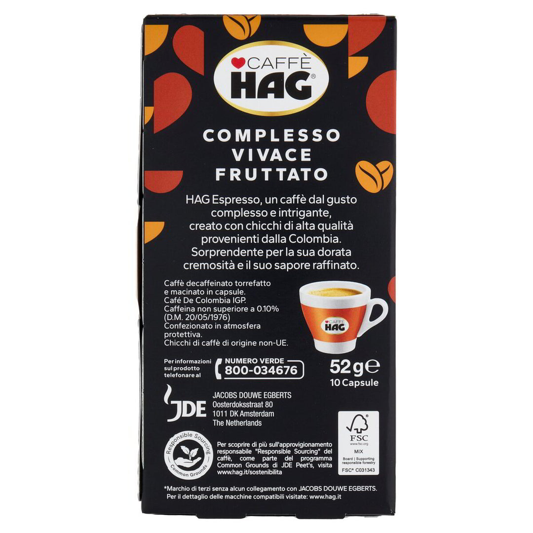 Caffè Capsule Hag Colombia Compatibili Nespresso*