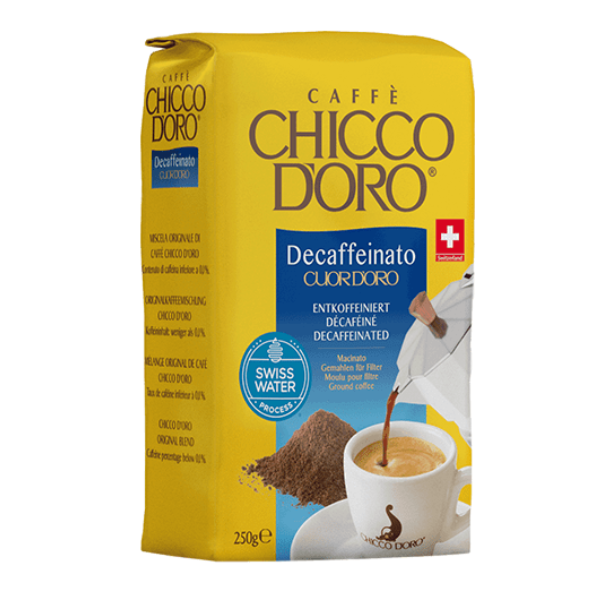 Gemahlener Entkoffeinierter Kaffee Cuor d'oro 250 g