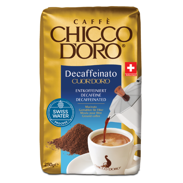 Gemahlener Entkoffeinierter Kaffee Cuor d'oro 250 g