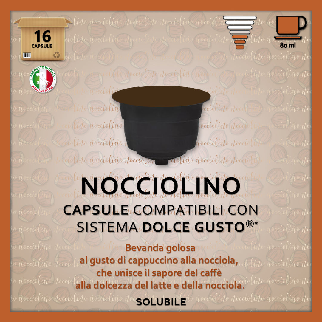 Dolce Gusto Compatible Soluble Noisette* 16 Caps