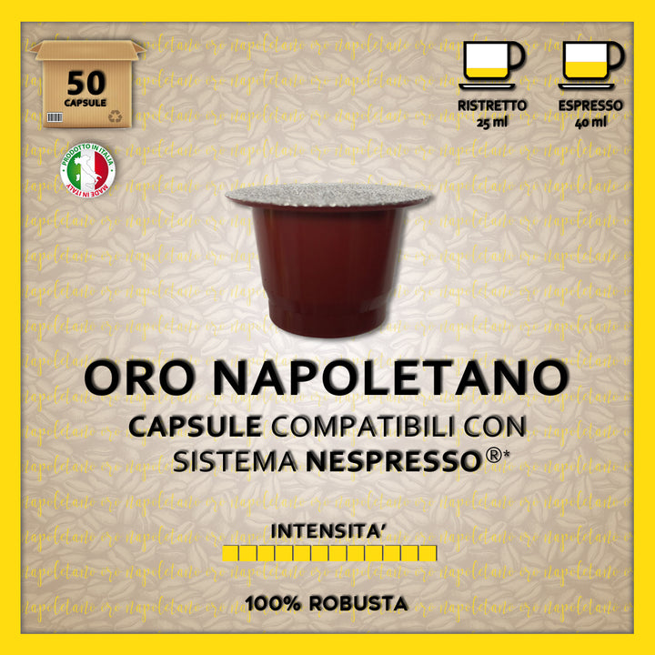 Oro Napoletano Compatible Nespresso* 50 Capsules