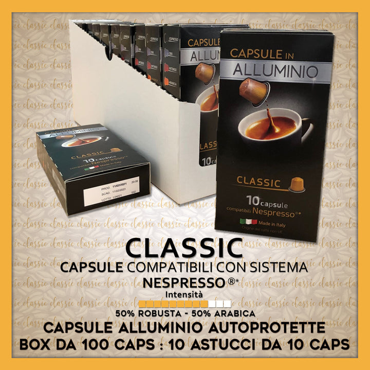 Espresso Compatible Nespresso* 10 Aluminum Caps