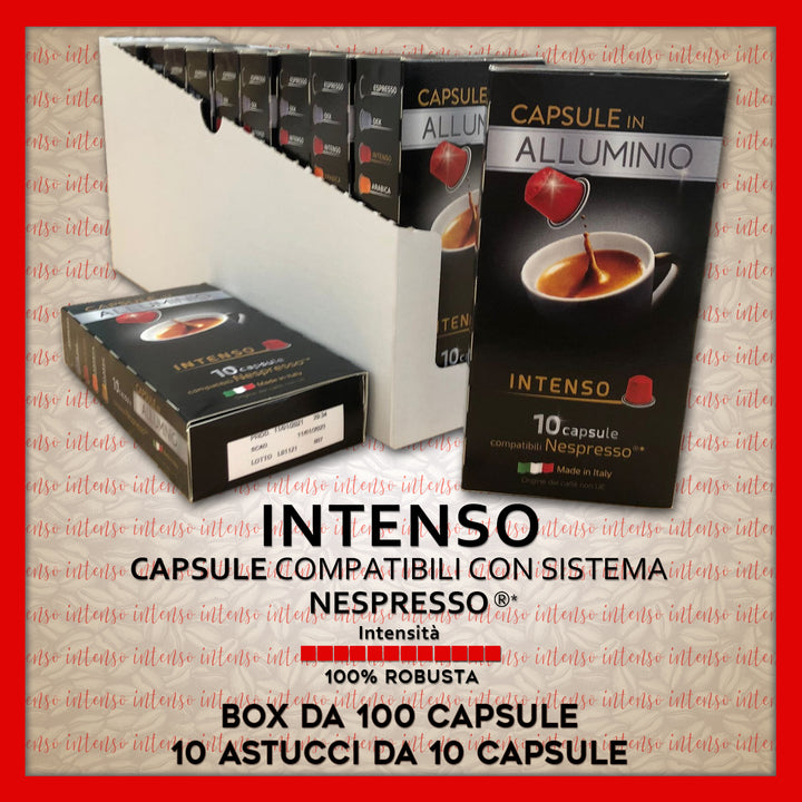 Intenso Compatible Nespresso* 10 Capsules Aluminium