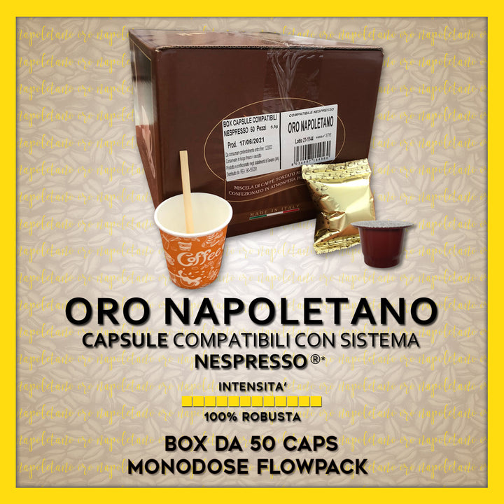 Oro Napoletano Compatible Nespresso* 50 Capsules