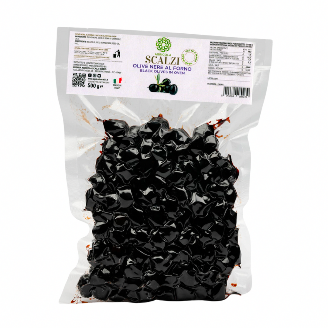 Gebackene schwarze Oliven 500gr