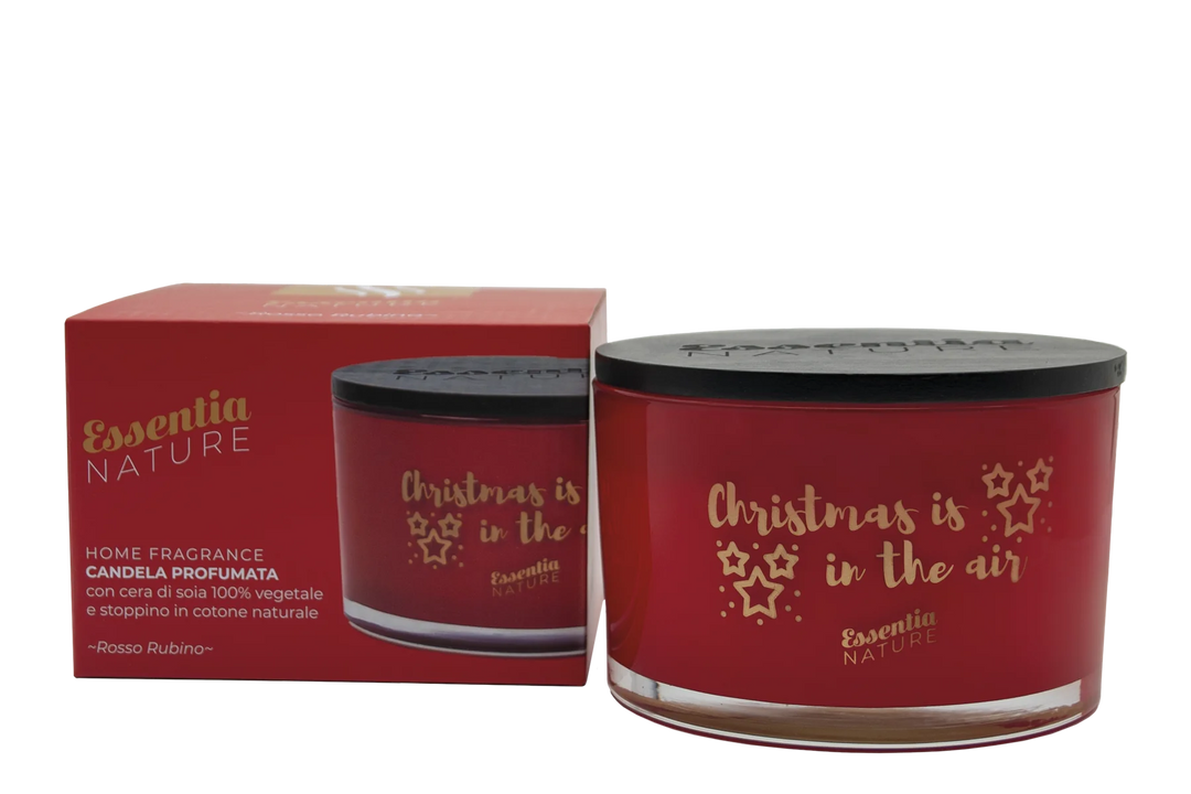 Scented CHRISTMAS Candle in Jar - Ruby Red 450g 