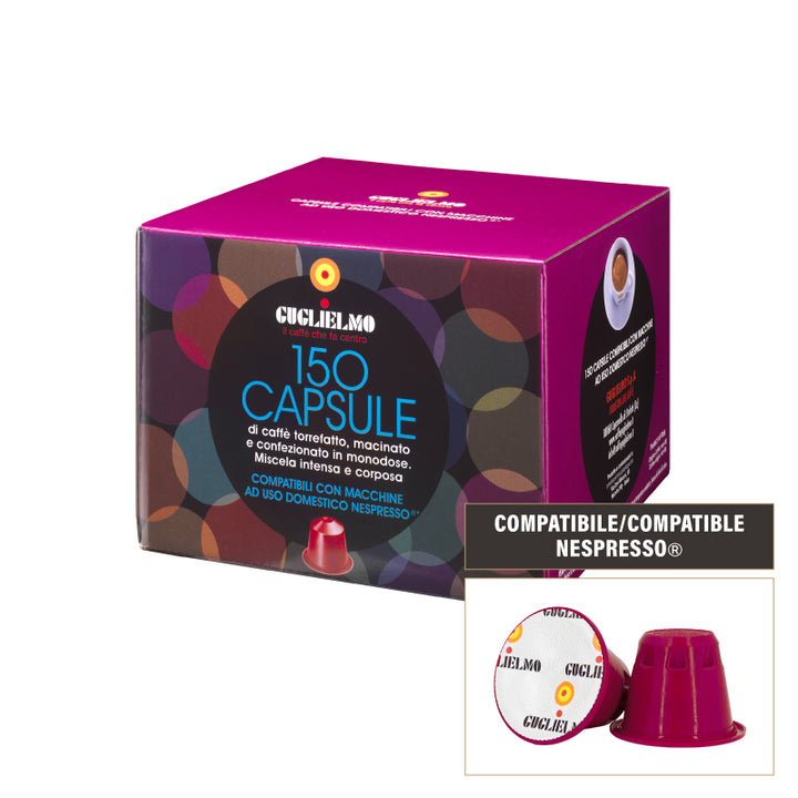 Capsules d'espresso intense 150 pièces