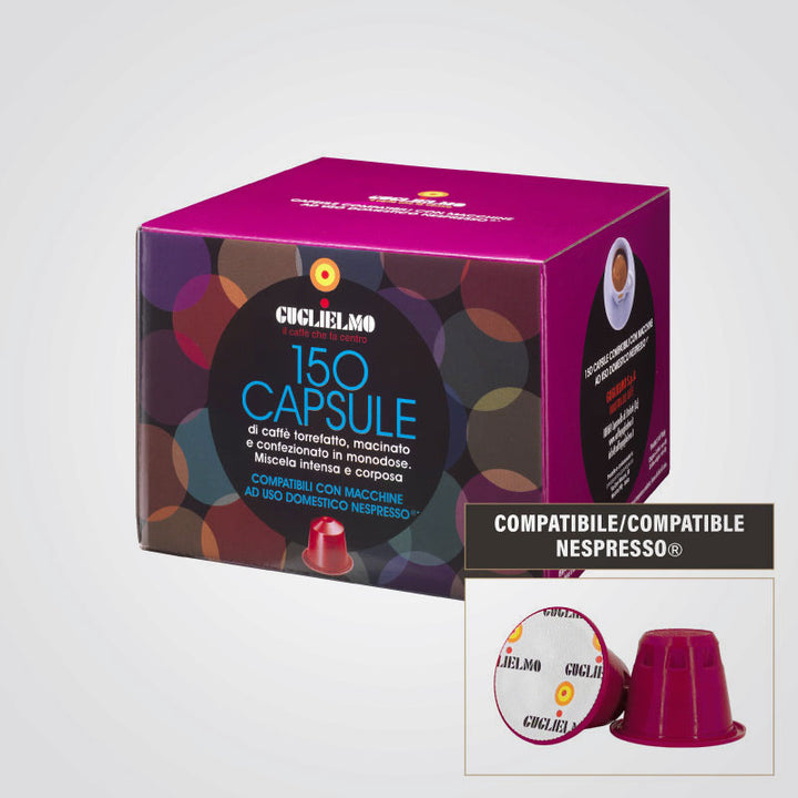 Capsules d'espresso intense 150 pièces