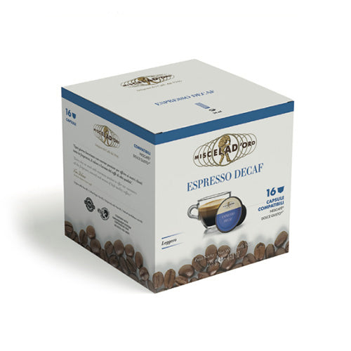 Capsules de café compatibles DOLCE GUSTO* DECAF 16 cps