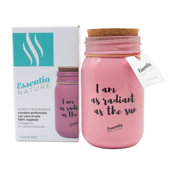 PINK Scented Candle in Jar - Luxury SPA