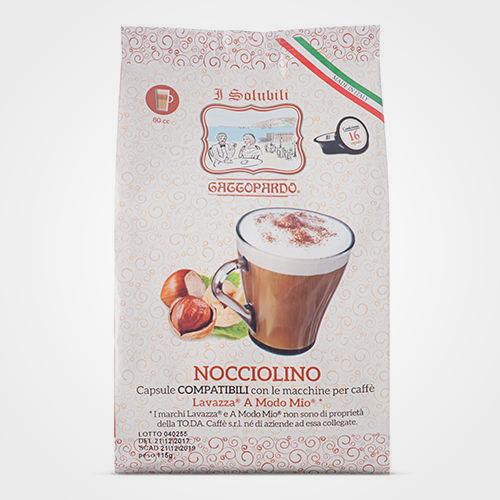 Coffee capsules compatible with A Modo Mio Nocciolino 16 capsules