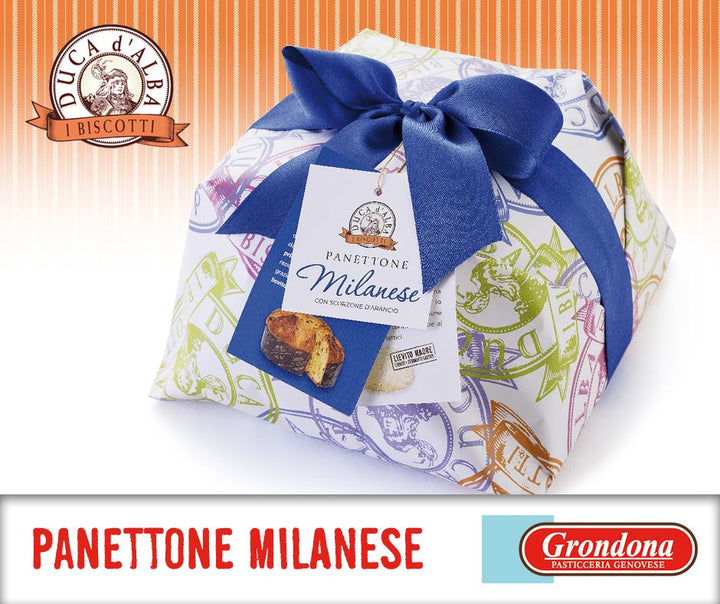 Panettone Milanese con scorzone di arancio Duca d' Alba 1000g
