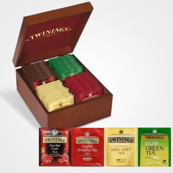 Twinings Exklusive Verpackung Holzkiste Mixed Selection 40 Filter