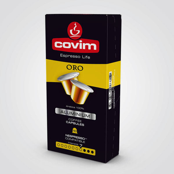 Covim Gold Aluminum Compatible Nespresso 100cps